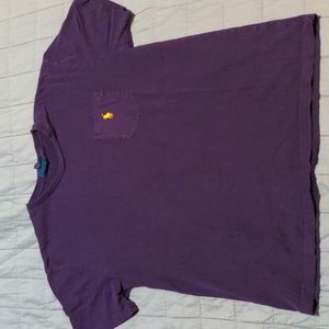 Polo by Ralph Lauren purple pocket t-shirt with yellow logo